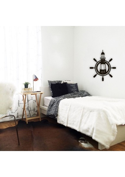 Deniz Feneri Ahşap Mdf Lazer Kesim Tablo