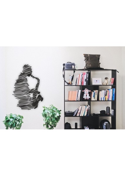 Saksafon Ahşap Mdf Lazer Kesim Tablo