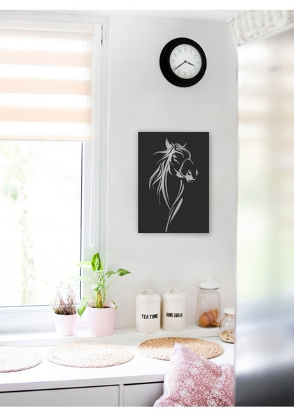 At Horse Silüet Tablo Ahşap Mdf Lazer Kesim Tablo indirimleri