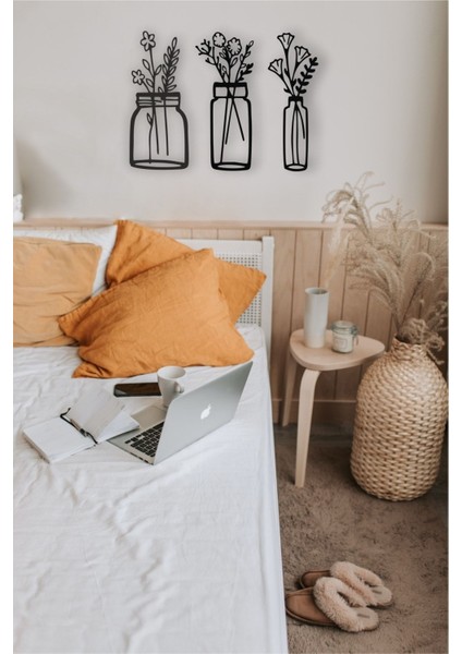 Vazo Çiçek Dekor Tablo Mdf Lazer Kesim fırsatları