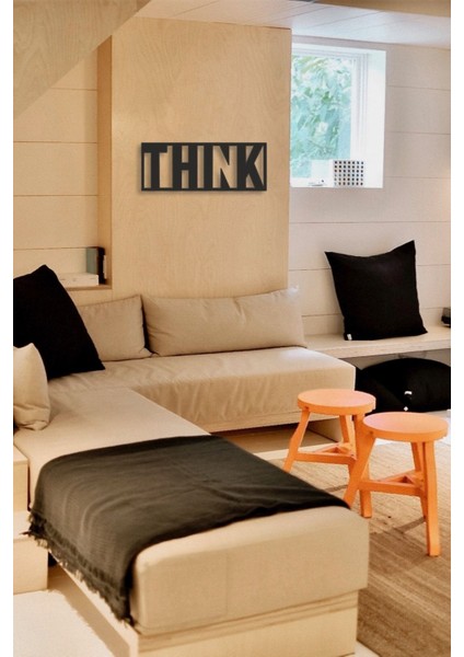 Thınk Tablo Ahşap Mdf Lazer Kesim