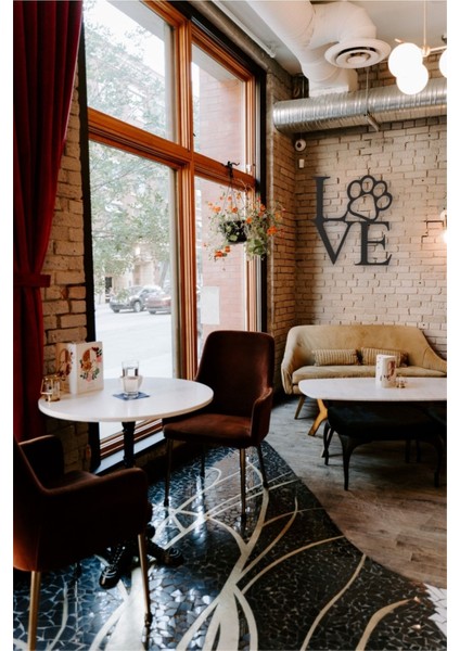 Love Köpek Tablo Ahşap Mdf Lazer Kesim