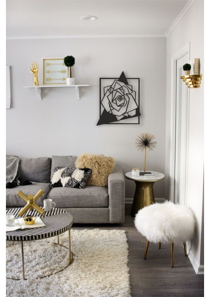 Gül Tablo Ahşap Mdf Lazer Kesim