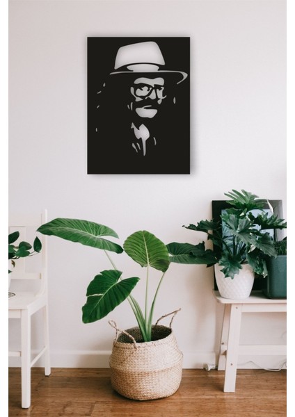 Cem Karaca Tablo Ahşap Mdf Lazer Kesim