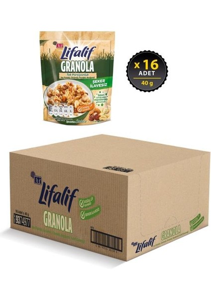 Lifalif Granola Kuruyemişli 40 G x 16 Adet