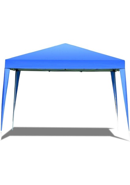Gazebo Çardak Bahçe Kamelyası Gölgelik 300 x 300 cm Tente Mavi