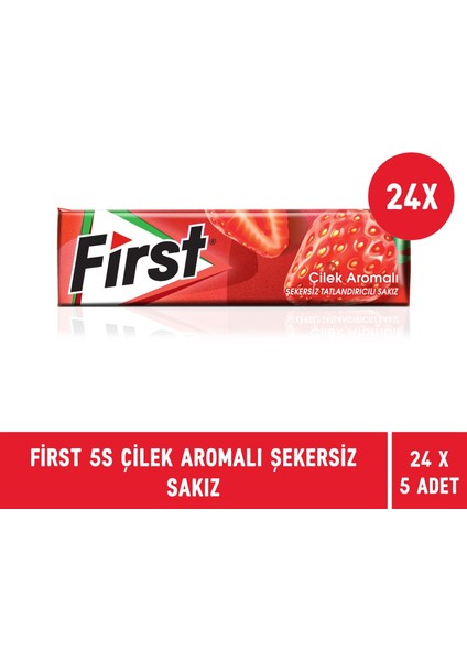 Çilek Aromalı Sakız 13,5 gr - 24 Adet