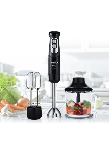 C / F GH21595 Diva Blender Seti (Siyah) 7870SERI 50 Hz / 60 Hz 220 - 240 V 2 Kademeli 1 - 2 L  M