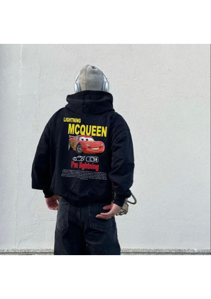 Lightning Mcqueen Cars Sweatshirt Siyah