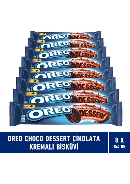 Choco Dessert Çikolata Kremalı Bisküvi 154 gr - 8 Adet