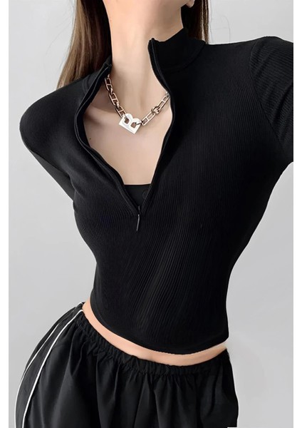 Sandy Kumaş Kısa Kol Crop fiyatları