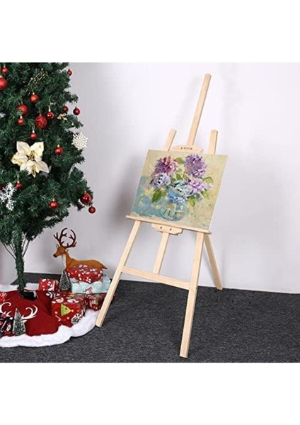 Şövale, 175 cm Yüksekliğinde Şövale Ahşap, Resim Standı, Tam Ahşap fiyatları