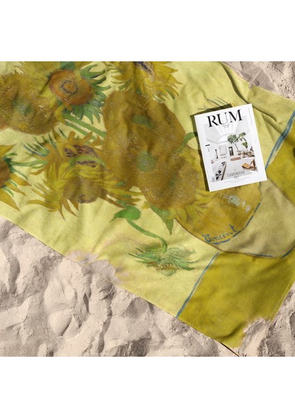 Sunflowers - Ayçiçekleri Plaj Havlusu - Microfiber fiyatları