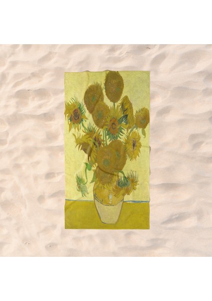 Sunflowers - Ayçiçekleri Plaj Havlusu - Microfiber modelleri