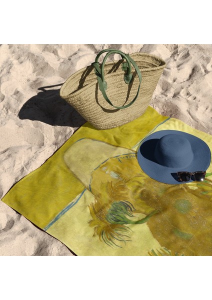 Sunflowers - Ayçiçekleri Plaj Havlusu - Microfiber indirimleri