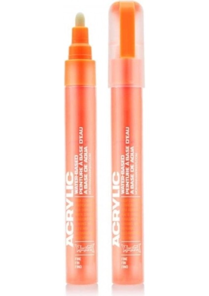 Akrilik Markör Ince Uç 2mm Power Orange (Fluo)