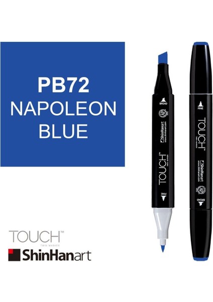 Art Touch Twin Marker PB72 Napoleon Blue