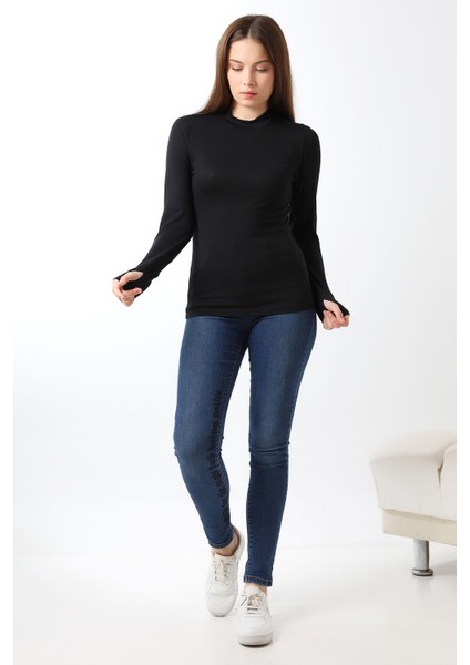 Parmak Detaylı Body 21756 Siyah