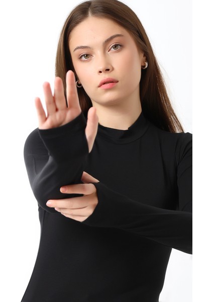 Parmak Detaylı Body 21756 Siyah modelleri