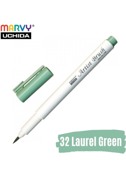 Artist Brush Pen 1100 Firça Uçlu Kalem 32 Laurel Green