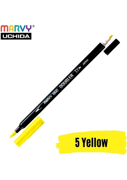 Artist Brush Pen 1800 Çift Taraflı Firça Uçlu Kalem 05 Yellow fiyatları