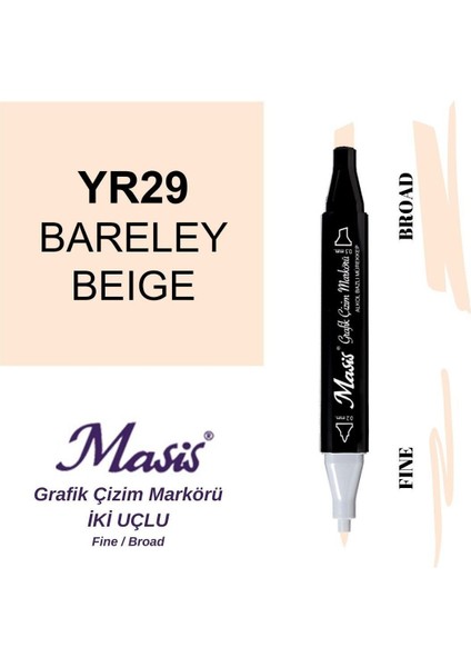 Twin Çift Uçlu Marker Kalemi 29 Barely Beige