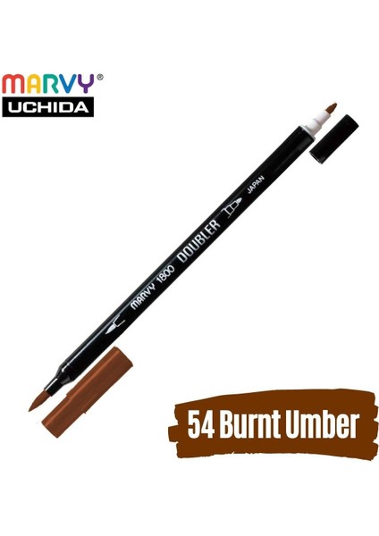 Artist Brush Pen 1800 Çift Taraflı Firça Uçlu Kalem 54 Burnt Umber