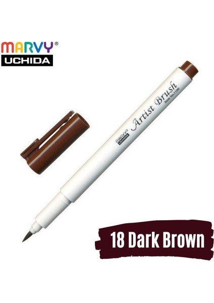 Artist Brush Pen 1100 Firça Uçlu Kalem 18 Dark Brown fiyatları