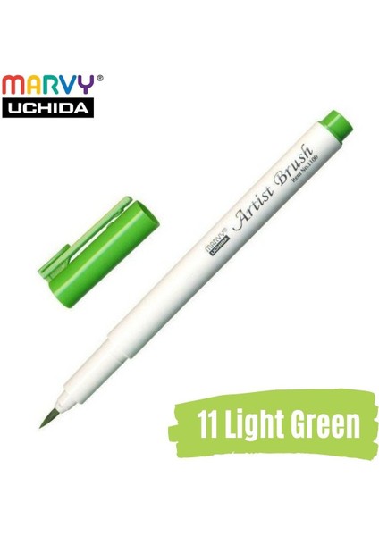 Artist Brush Pen 1100 Firça Uçlu Kalem 11 Light Green