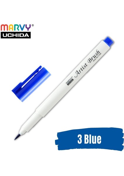 Artist Brush Pen 1100 Firça Uçlu Kalem 03 Blue