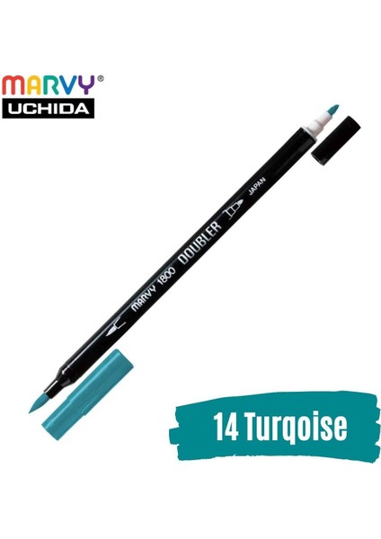 Artist Brush Pen 1800 Çift Taraflı Firça Uçlu Kalem 14 Turquoise fiyatları
