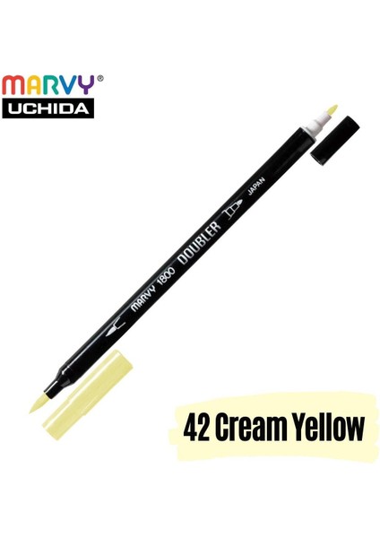 Artist Brush Pen 1800 Çift Taraflı Firça Uçlu Kalem 42 Cream Yellow fiyatları