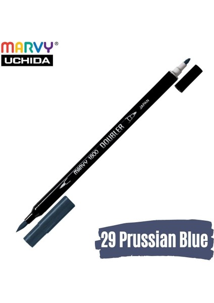 Artist Brush Pen 1800 Çift Taraflı Firça Uçlu Kalem 29 Prussian Blue