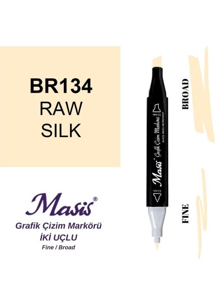 Twin Çift Uçlu Marker Kalemi 134 Raw Silk