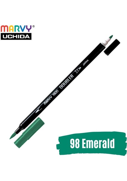 Artist Brush Pen 1800 Çift Taraflı Firça Uçlu Kalem 98 Emerald fiyatları