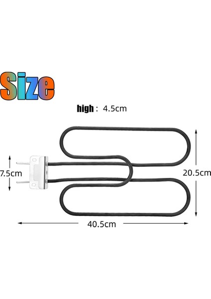 80342, 80343, 65620 Barbekü Isıtma Elemanları Yedek Parça Q140, Q1400 Barbekü ile Uyumlu (Yurt Dışından)
