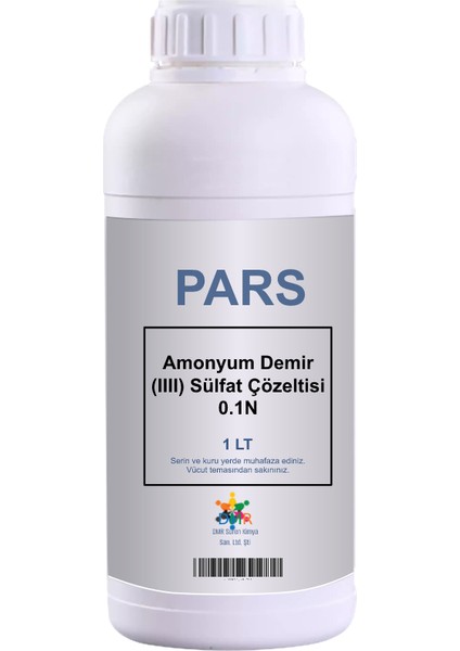 Amonyum Demir Iııı Sülfat Çözeltisi 0.1n 1 Lt