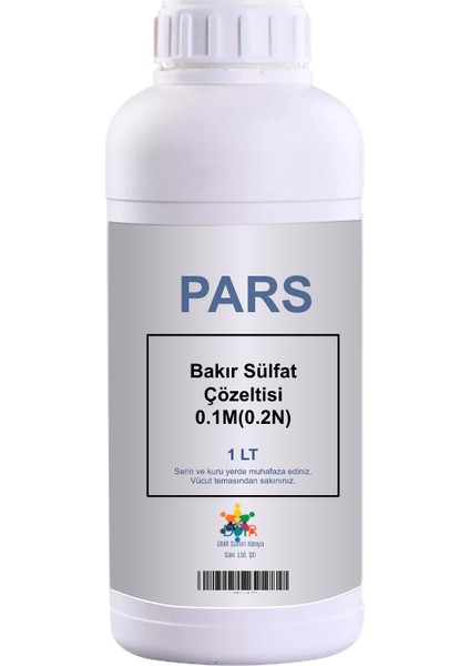 Bakır Sülfat Çözeltisi 0.1m0.2n 1 Lt