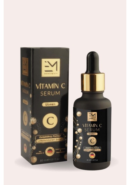 Kadın Vitamin C Leke Karşıtı Aydınlatıcı Ton Eşitleyici Kolajen 30 ml Bakım Serumu
