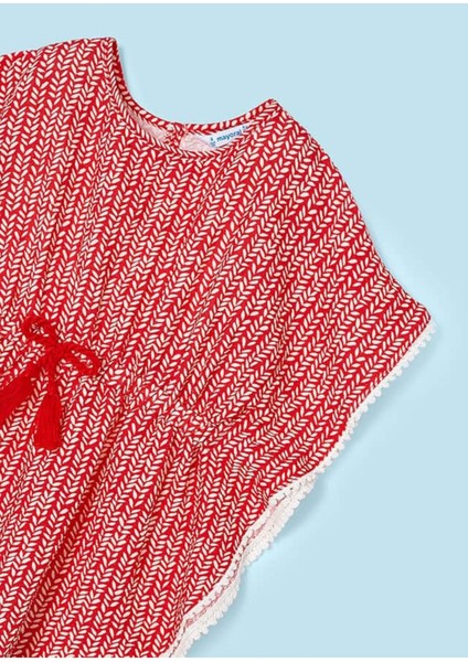 3942 Kız Çocuk Kırmızı Kaftan