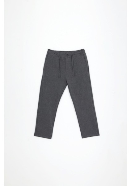 Çocuk Beli Lastikli Geniş Kesim Rahat Okul Pantolonu