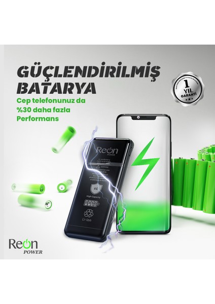 Apple iPhone 7g Batarya Çift Devre Korumalı Yüksek Amper 2500 mAh