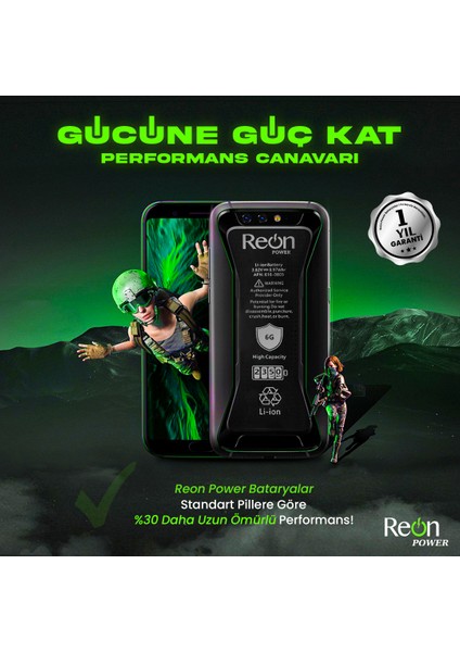 Apple iPhone 7g Batarya Çift Devre Korumalı Yüksek Amper 2500 mAh