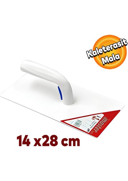 Master Sıva Malası Plastik Saplı Kaleterasit Mala Sıva Inşaat Duvar Harç Alçı Yalıtım 140X280 mm