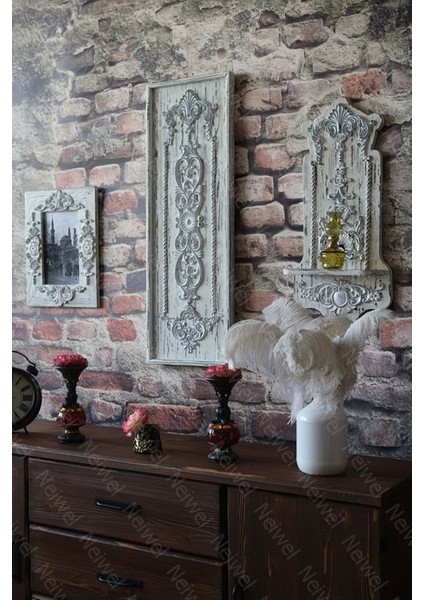 Vintage Ena Eskitme Beyaz Ahşap Tablo modelleri