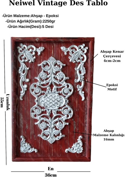 Vintage Des Ahşap Tablo fiyatları