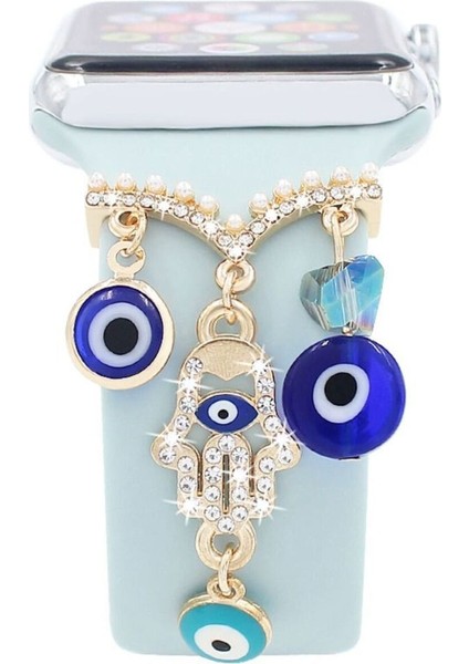 Psgt göz Love Apple Watch Uyumlu Kordon Charm, Kordon Süsü Uyumlu