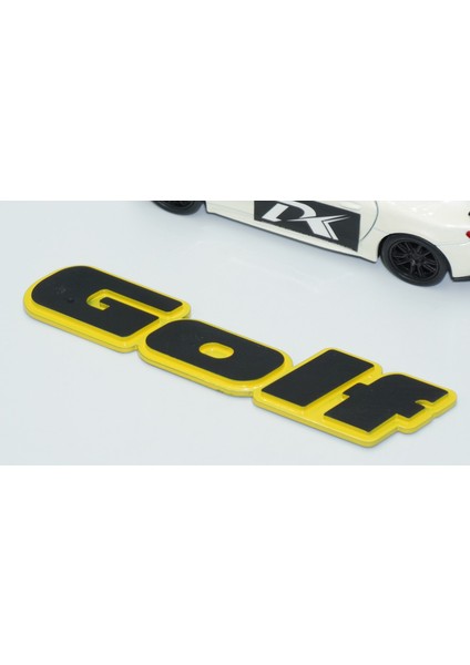 Golf Mk2 Mk3 Bagaj Sarı Siyah Yazı Logo Volkswagen Ile Uyumlu modelleri