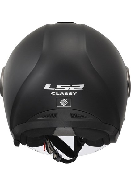 Classy Mat Siyah Kask S