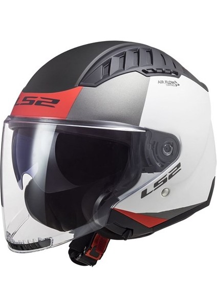Copter 2 Urbane Mat Beyaz-Kırmızı Kask Xl